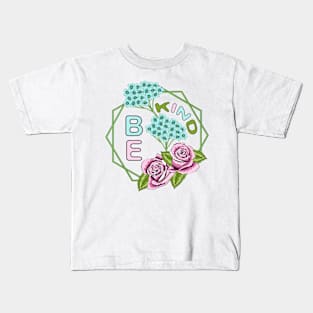 Be Kind - Floral Kids T-Shirt